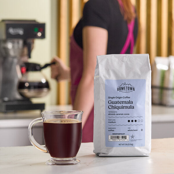 Hometown Provisions Premium Guatemala Whole Bean Coffee 2 lb. - 5/Case