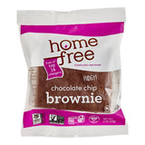 Homefree Individually Wrapped Vegan Gluten-Free Chocolate Chip Brownie 2 oz. - 24/Case