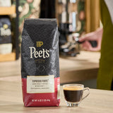 Peet's Coffee Forte Whole Bean Espresso 1 lb. - 20/Case
