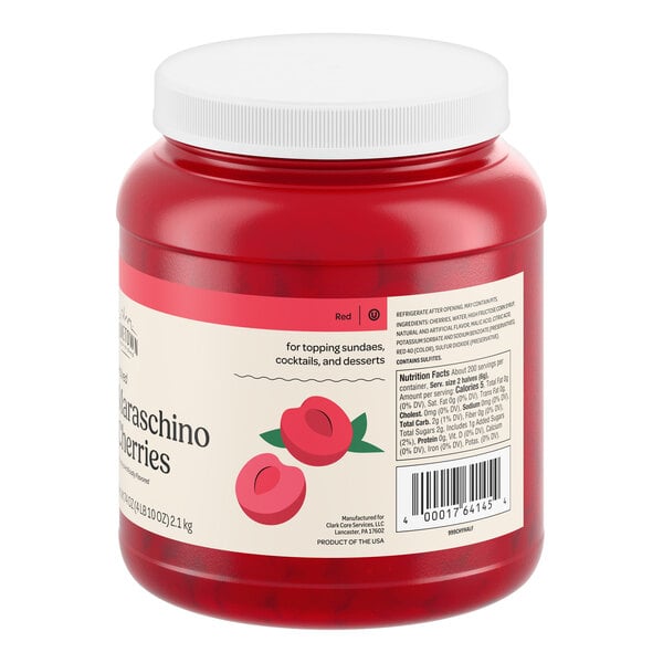 Hometown Provisions Maraschino Cherry Halves 74 oz. - 6/Case