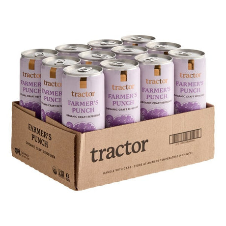 Tractor Beverage Co. Organic Farmer's Punch Beverage 12 fl. oz. Can - 12/Case