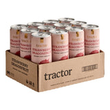 Tractor Beverage Co. Organic Strawberry Dragon Fruit Beverage 12 fl. oz. Can - 12/Case