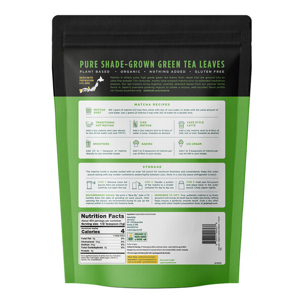 Jade Leaf Organic Culinary Matcha Powder 1 lb. (454g)