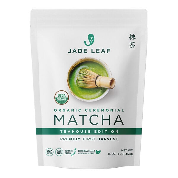 Jade Leaf Organic Ceremonial Teahouse Edition Matcha Powder 1 lb. (454g)
