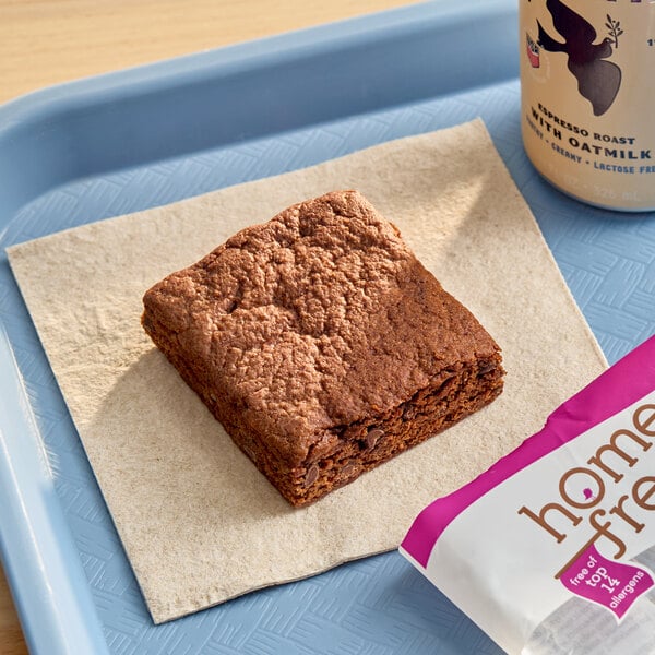 Homefree Individually Wrapped Vegan Gluten-Free Chocolate Chip Brownie 2 oz. - 24/Case