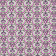 Phlox Pink and Green Flash Palmette Printed Stretch Cotton Twill