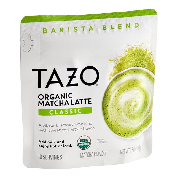 Tazo Organic Matcha Latte Powder 100 Gram - 9/Case