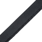 Black Elastic Trimming with Ruffled Edge - 2"