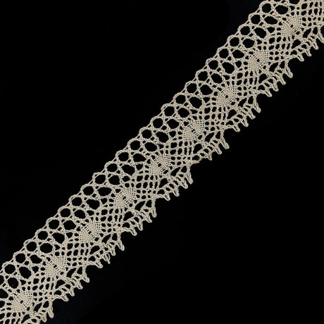 Natural Crochet Lace Trim - 2"