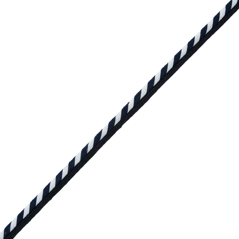 Striped Twisted Cord Trim with Lip - 0.25"