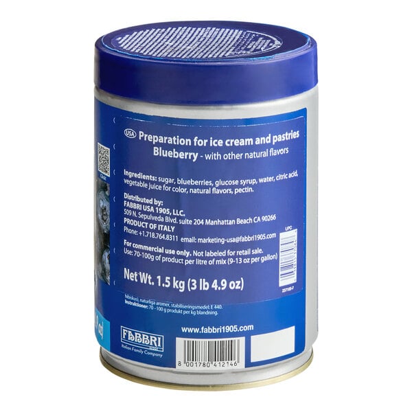 Fabbri Delipaste 1.5 kg Blueberry Flavoring Paste