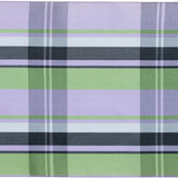 French Purple and Green Plaid Taffeta Ribbon - 6"