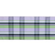 French Purple and Green Plaid Taffeta Ribbon - 6"
