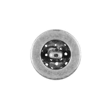 Decorative Basketweave Metal Button - 32L/20mm
