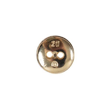 Gold Beveled Plastic Button - 20L/12.5mm