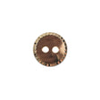 Gold Beveled Plastic Button - 20L/12.5mm