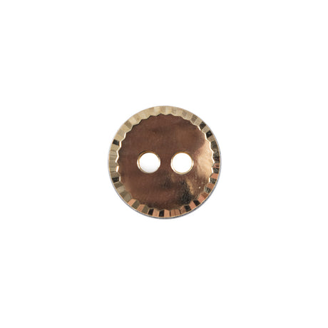 Gold Beveled Plastic Button - 20L/12.5mm