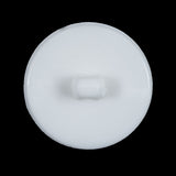 White Floral Embossed Plastic Button - 44L/28mm