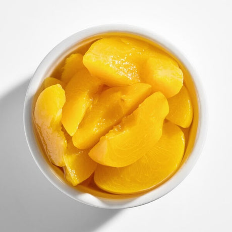 Hometown Provisions #10 Can Sliced Peaches in Light Syrup - 6/Case