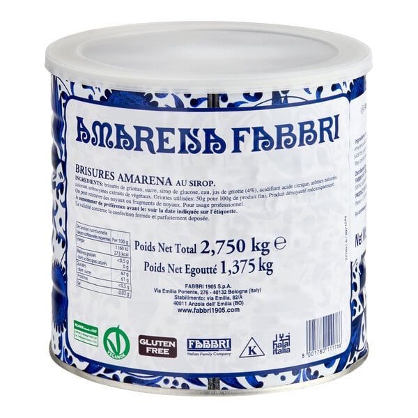 Fabbri Amarena Cherry Pieces in Syrup 6 lb. (2.75 kg)