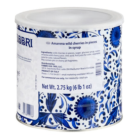 Fabbri Amarena Cherry Pieces in Syrup 6 lb. (2.75 kg)