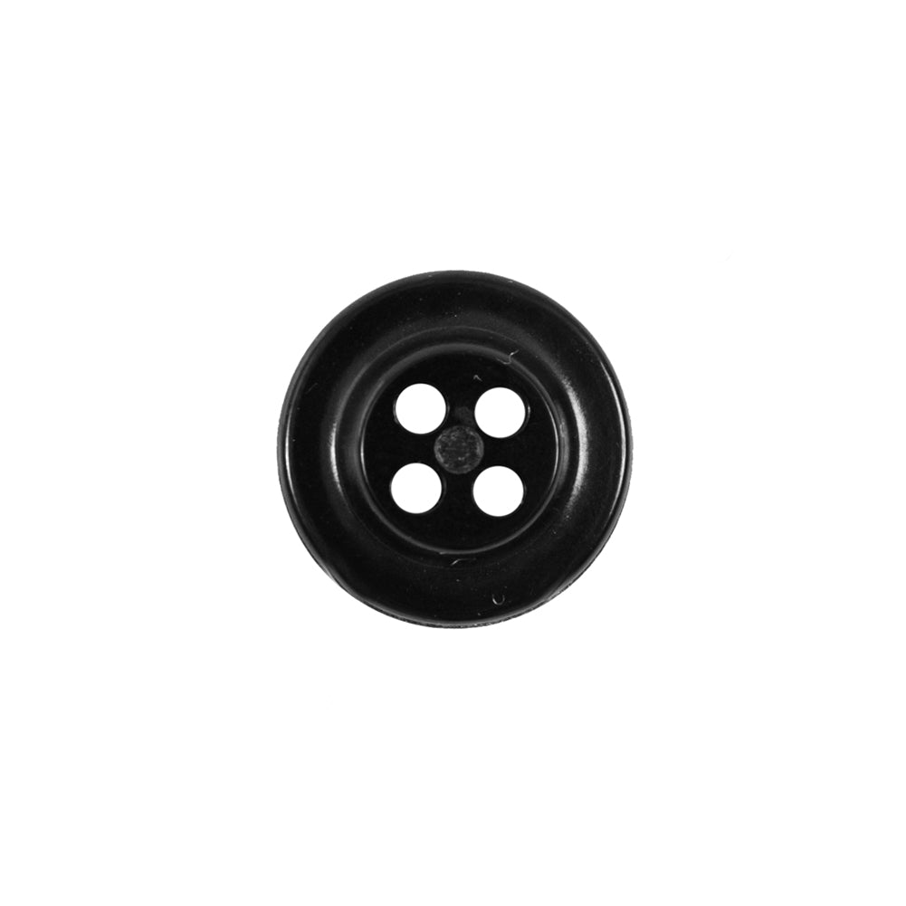 Navy Nautical Embossed Plastic Button - 24L/16mm