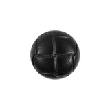 Black Embossed Plastic Shank-Back Button - 30L/19mm