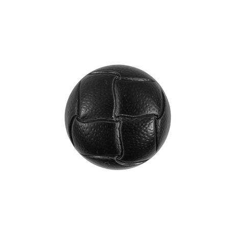 Black Embossed Plastic Shank-Back Button - 30L/19mm