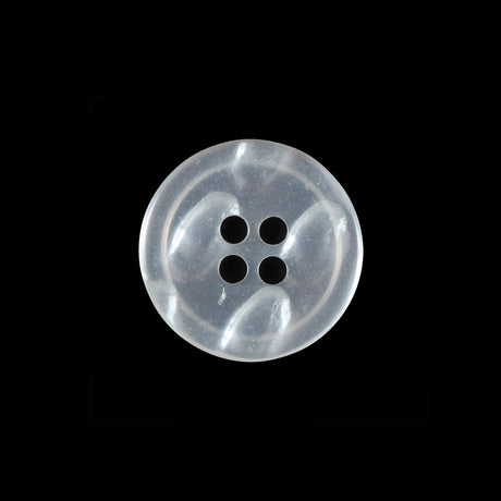 Clear Iridescent Plastic Button - 30L/19mm