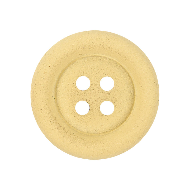 Matte Yellow 4-Hole Tiny Mound Plastic Button - 42L/27mm