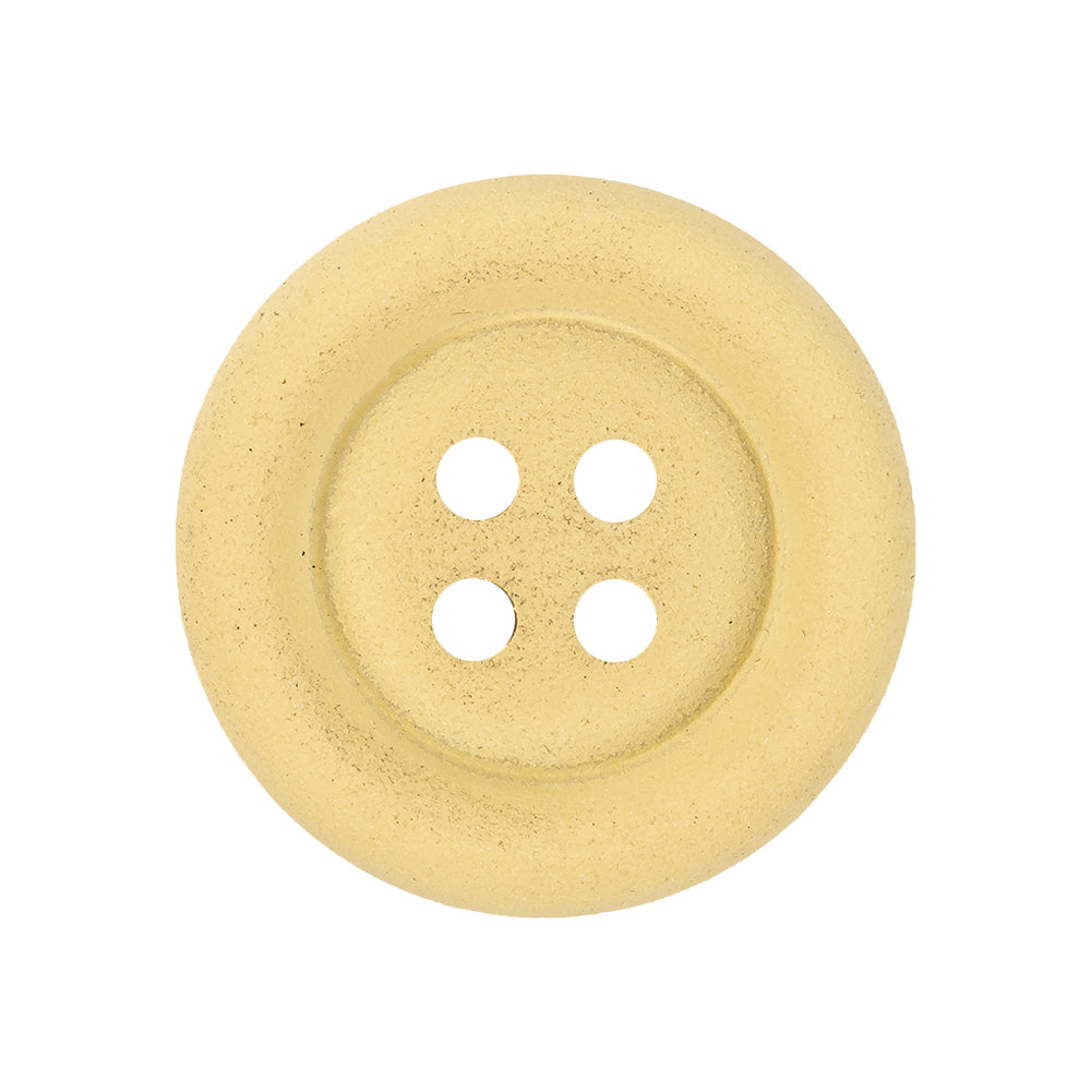 Matte Yellow 4-Hole Tiny Mound Plastic Button - 42L/27mm