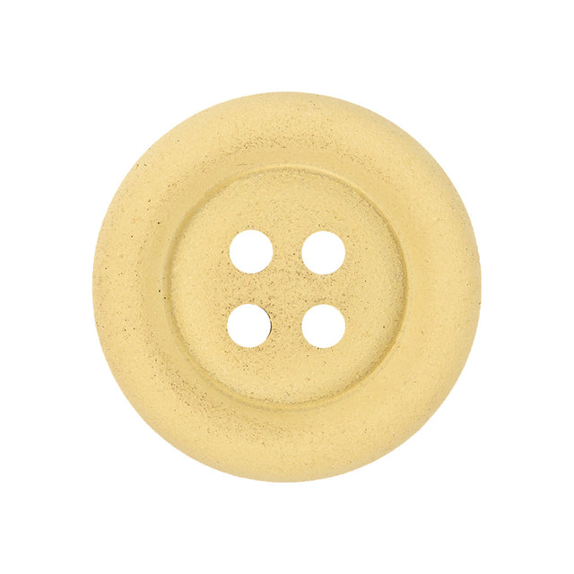 Matte Yellow 4-Hole Tiny Mound Plastic Button - 42L/27mm