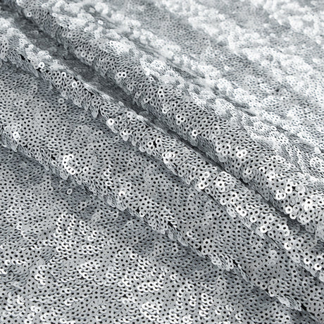 Black Mesh with All-Over Circle Sequins by Jay Godfrey - Silver - Deadstock