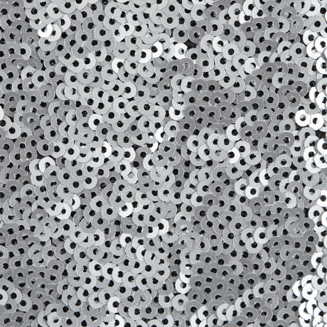 Black Mesh with All-Over Circle Sequins by Jay Godfrey - Silver - Deadstock