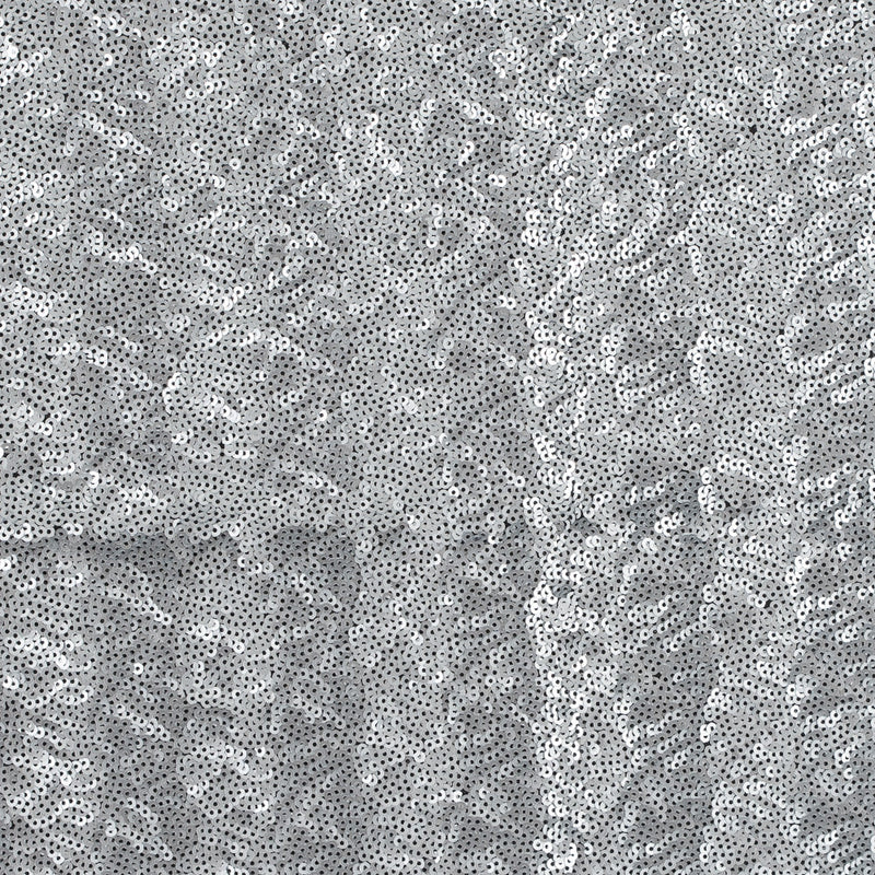 Black Mesh with All-Over Circle Sequins by Jay Godfrey - Silver - Deadstock
