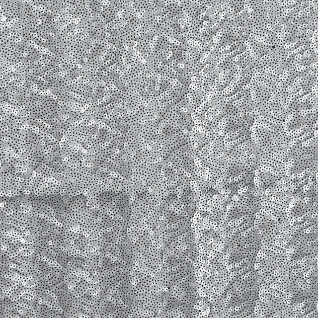 Black Mesh with All-Over Circle Sequins by Jay Godfrey - Silver - Deadstock