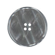 Gray Iridescent 4-Hole Narrow Rim Plastic Button - 44L/28mm