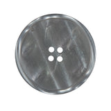 Gray Iridescent 4-Hole Narrow Rim Plastic Button - 44L/28mm