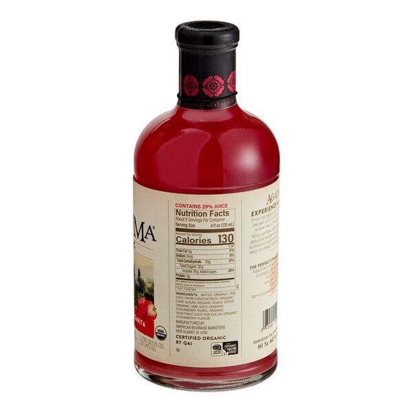 Agalima Organic Strawberry Margarita Mix 1 Liter