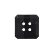 Black Square Bevel Cut Button - 32L/20mm