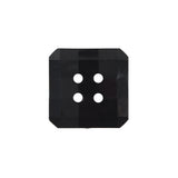 Black Square Bevel Cut Button - 32L/20mm
