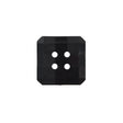 Black Square Bevel Cut Button - 24L/15mm