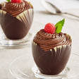 Callebaut Medium Marbled Chocolate Tulip Cup - 36/Box