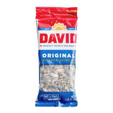David Roasted Salted Whole Sunflower Seeds 1.6 oz. - 144/Case