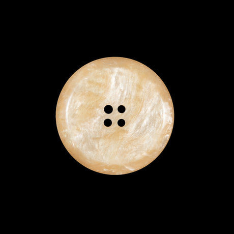Beige Iridescent Plastic Button - 36L/23mm