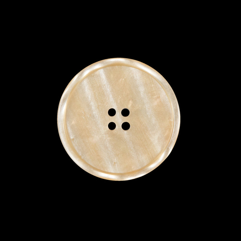 Beige Iridescent Plastic Button - 36L/23mm