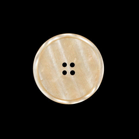 Beige Iridescent Plastic Button - 36L/23mm