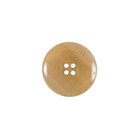 Beige 4-Hole Plastic Button - 24L/15mm