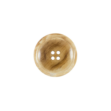 Beige 4-Hole Plastic Button - 24L/15mm