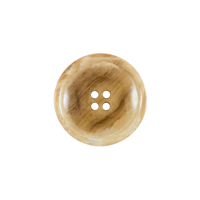 Beige 4-Hole Plastic Button - 32L/20mm